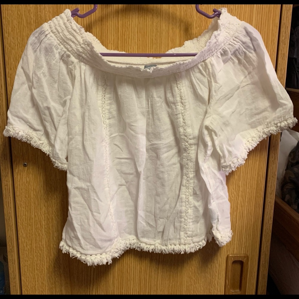Strapless blouse